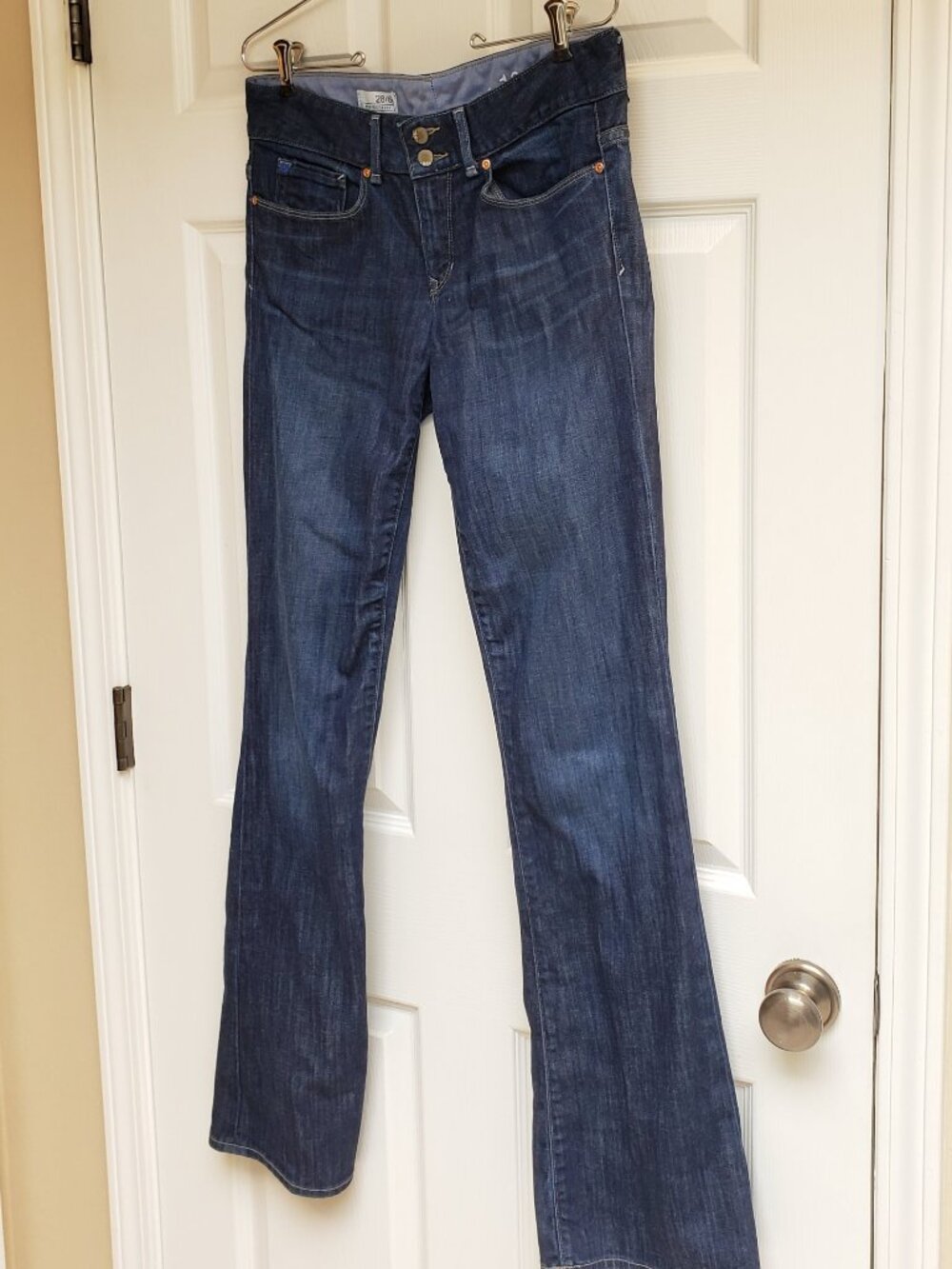 Gap 1969 dark jeans. Size 28, 6L Tall, perfect boot.